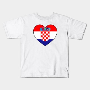 Heart - Croatia Kids T-Shirt